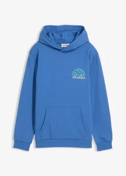 Hoodie mit Rückenprint aus reiner Bio-Baumwolle|bonprix Online