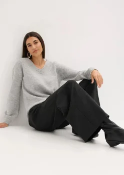 bonprix Bekleidung·Kleider|Hosen|Hose dunkelanthrazit meliert