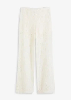 bonprix Hosen|Hose aus Spitze creme