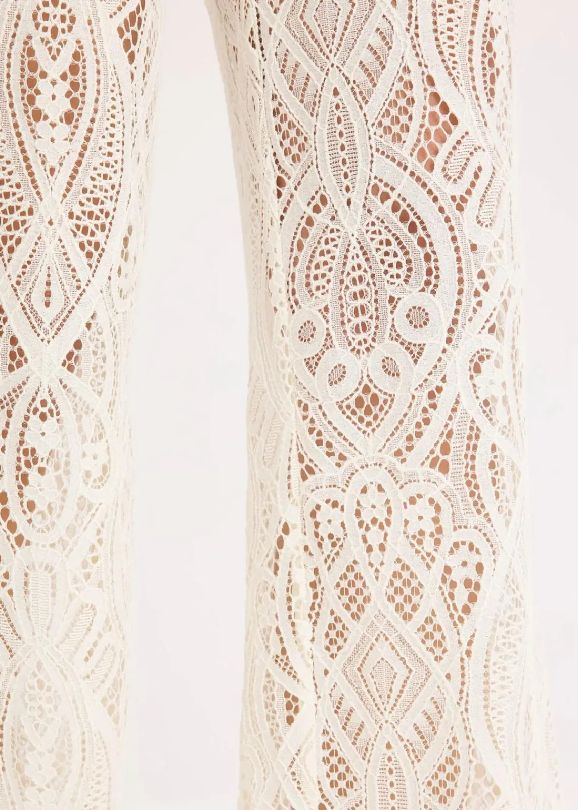 bonprix Hosen|Hose aus Spitze creme