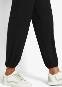 bonprix Bekleidung·Kleider|Hosen|Hose aus Viskose-Mix schwarz