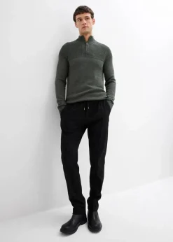 Hose in Wolloptik mit Bequembund, Regular Fit|bonprix Clearance