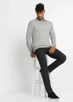 Hose in Wolloptik mit Bequembund, Regular Fit|bonprix New