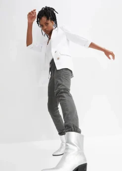 Hose mit Biker-Details|bonprix Online