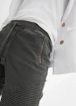 Hose mit Biker-Details|bonprix Online