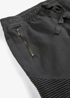 Hose mit Biker-Details|bonprix Online