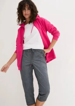 3/4-Hose mit Kontrast-Bindeband|bonprix