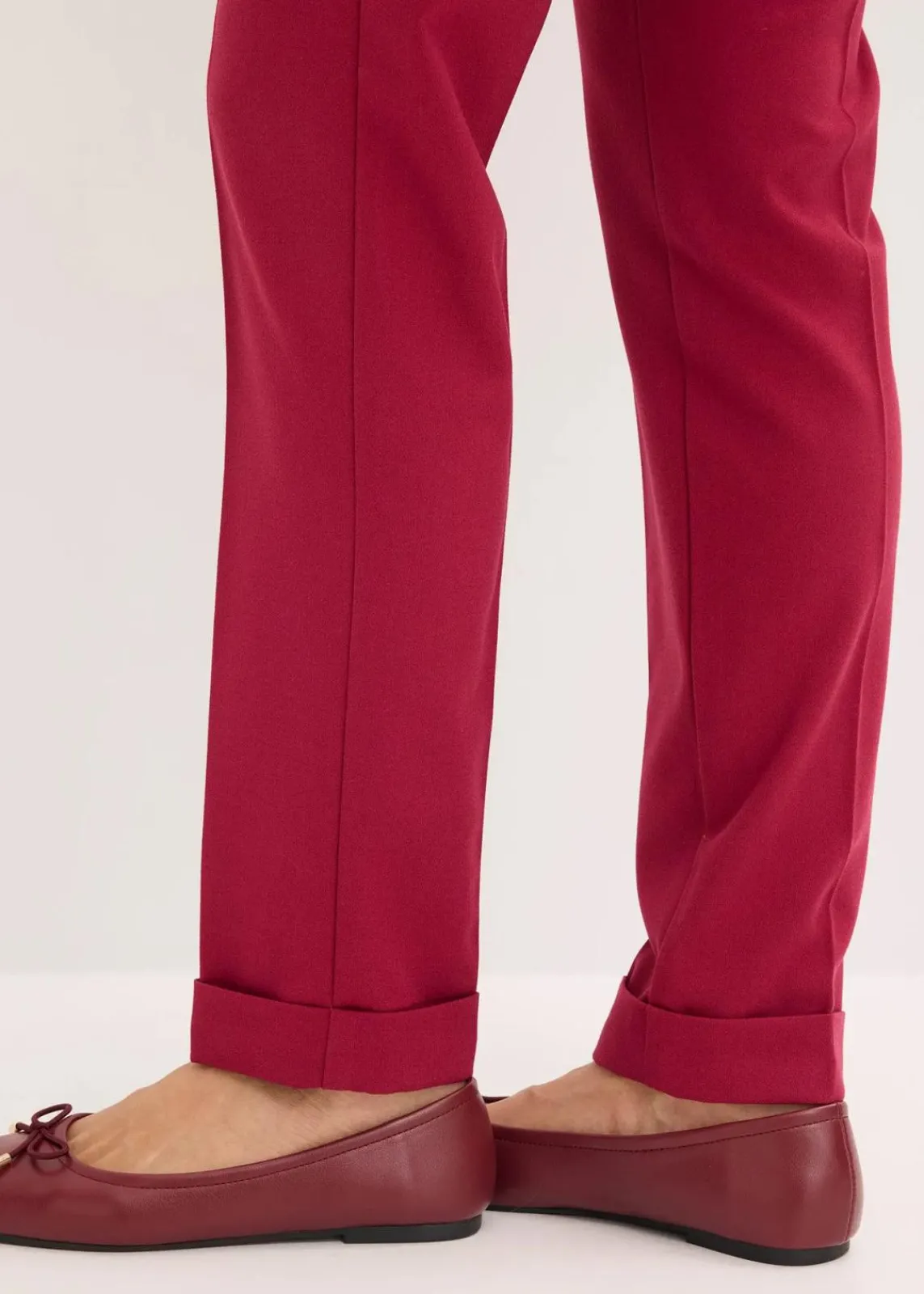 bonprix Hosen|Bekleidung·Kleider|Hose mit Rundumgummizug dunkelrot