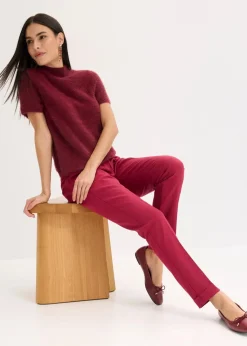 bonprix Hosen|Bekleidung·Kleider|Hose mit Rundumgummizug dunkelrot