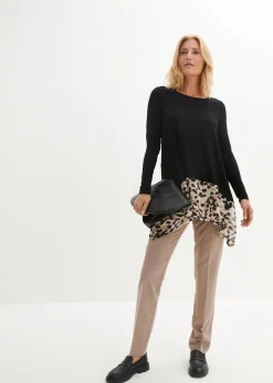 bonprix Kurzgrößen|Hosen|Hosenanzug taupe