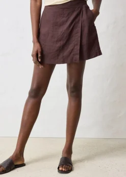 Hosenrock aus reinem Leinen|bonprix