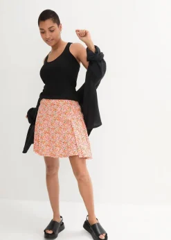 bonprix Nachhaltigere Materialien|Hosen|Hosenrock aus softer Viskose bunt geblümt