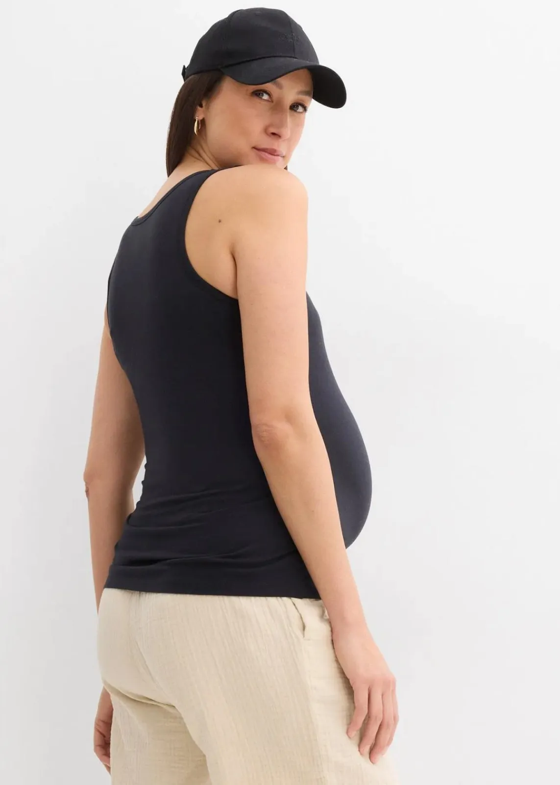 2-in-1 BH-Tanktop für die Schwangerschaft und Stillzeit aus Bio-Baumwolle|bonprix Hot