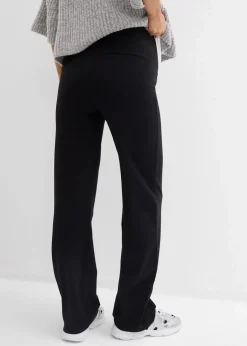 bonprix Bekleidung·Blazer|Nachhaltigere Materialien|2-in-1 Jerseyhose für die Schwangerschaft und danach mit umklappbarem Bund schwarz