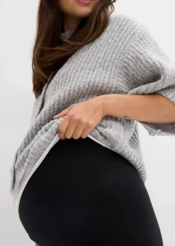 bonprix Bekleidung·Blazer|Nachhaltigere Materialien|2-in-1 Jerseyhose für die Schwangerschaft und danach mit umklappbarem Bund schwarz