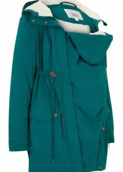3-in-1 kuschelig gefütterte Umstands- und Tragejacke|bonprix New