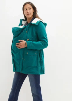 3-in-1 kuschelig gefütterte Umstands- und Tragejacke|bonprix New