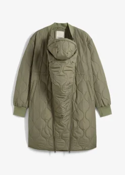 bonprix Bekleidung·Blazer|Umstandsmode|3-in-1 leicht wattierter Umstands- und Tragemantel schlammgrün