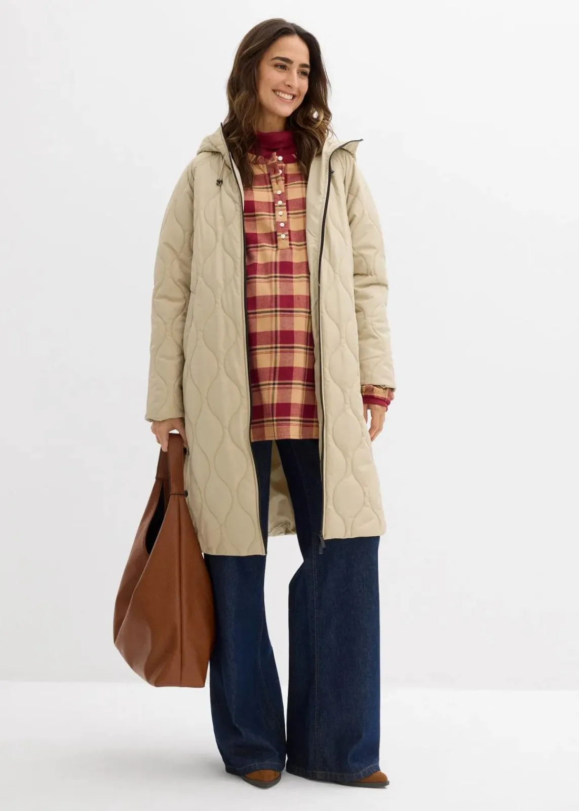 3-in-1 mittelwarm gesteppter Umstands-und Tragemantel|bonprix Outlet