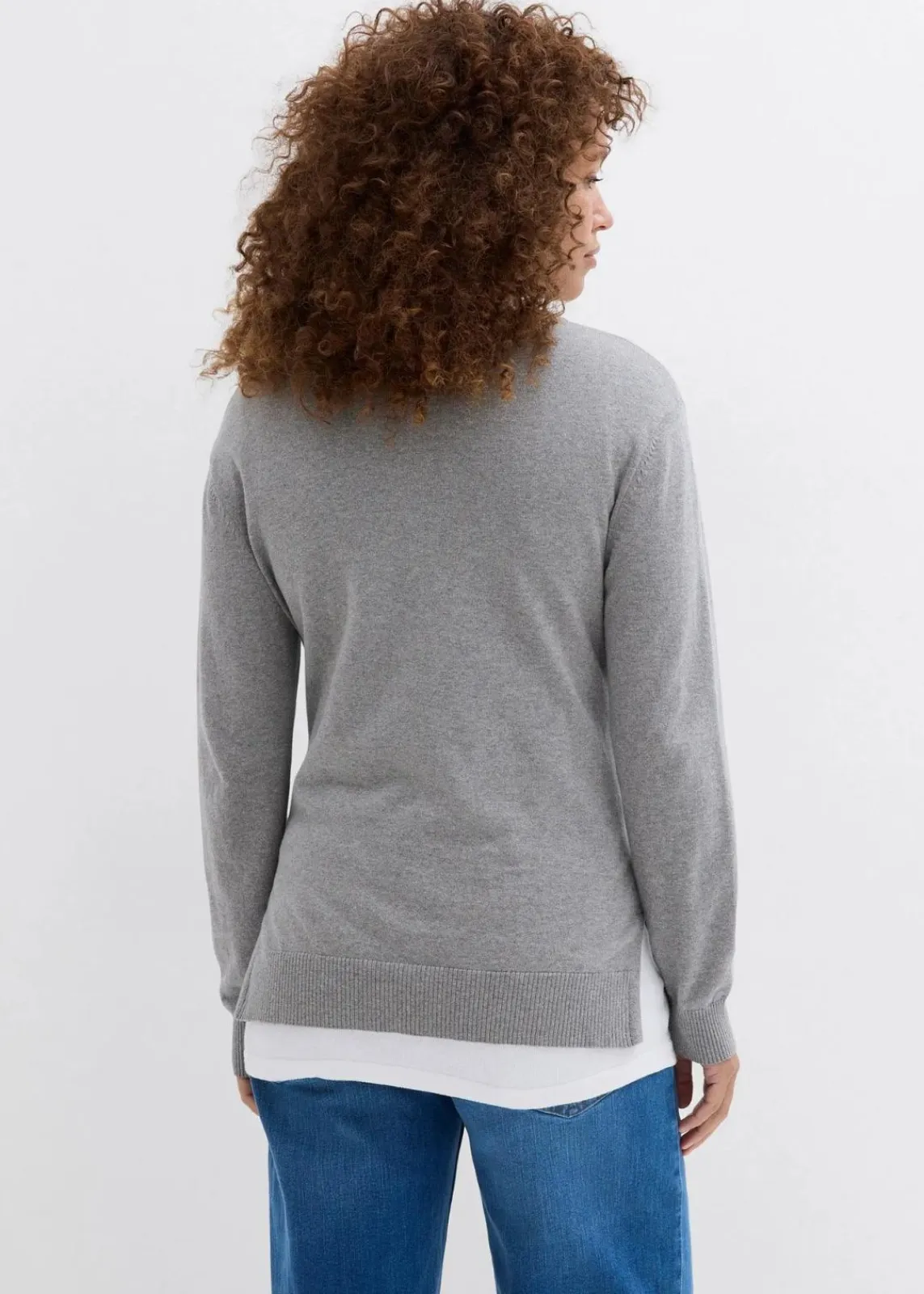 3-in-1 Set aus Umstandspullover und Stilltop aus Baumwollstrick|bonprix Best