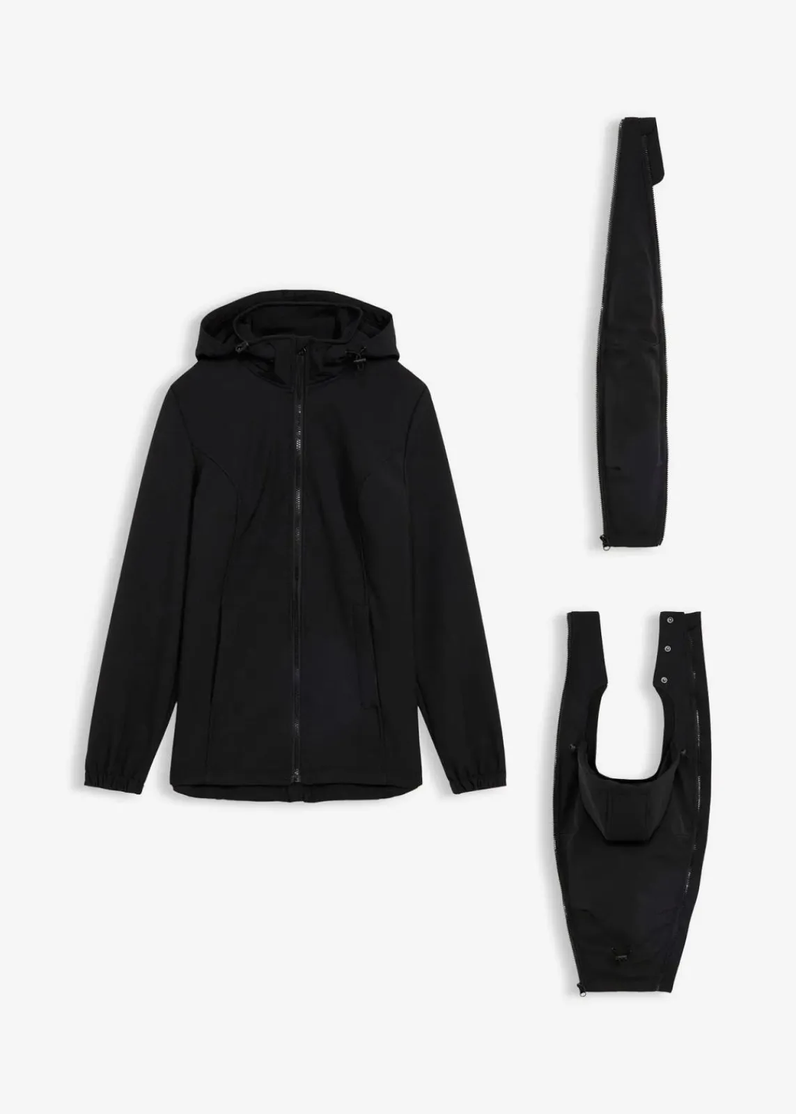 4-in-1 Softshelljacke mit Babyeinsatz zum vorne und hinten tragen|bonprix Sale