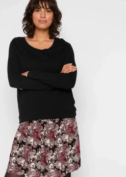 2-in-1 Umstand- und Stillkleid aus einer Materialkombination|bonprix Online