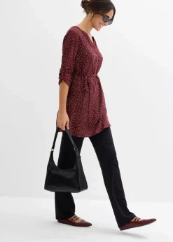 2-in-1 Umstands- und Stillblusenkleid aus fließender Viskose|bonprix Online