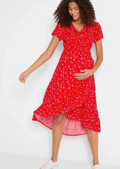 2-in-1 Umstands- und Stillkleid aus Viskose- Crepe|bonprix