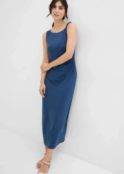 bonprix Bekleidung·Blazer|Umstandsmode|2-in-1 Umstands- und Stillkleid mit seitlichen Reißverschlüssen tiefblau