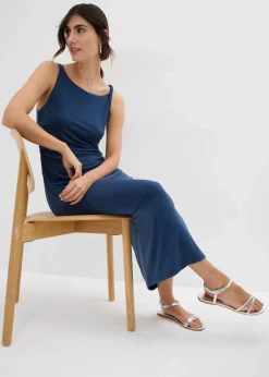 bonprix Bekleidung·Blazer|Umstandsmode|2-in-1 Umstands- und Stillkleid mit seitlichen Reißverschlüssen tiefblau