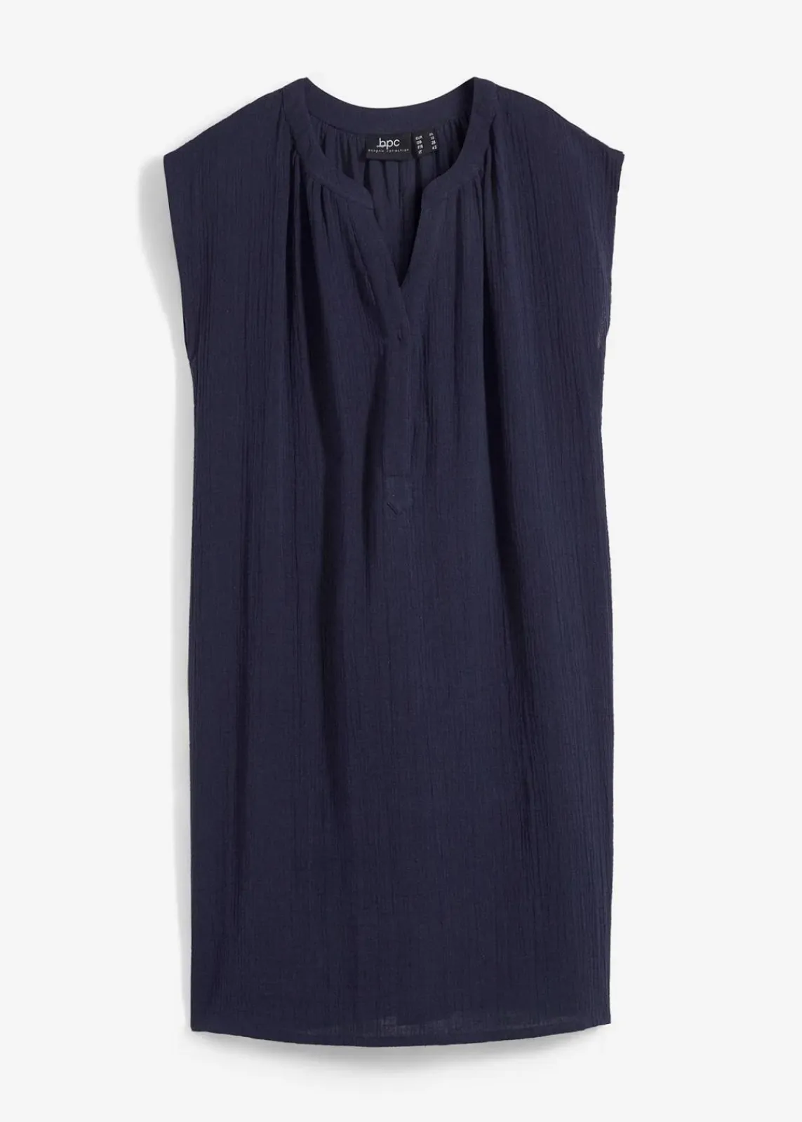 bonprix Bekleidung·Blazer|Umstandsmode|2-in-1 Umstands- und Stillkleid aus Baumwollmusselin dunkelblau