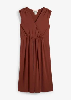 bonprix Bekleidung·Blazer|Umstandsmode|2-in-1 Umstands- und Stillkleid aus weicher Modalmischung mahagonibraun