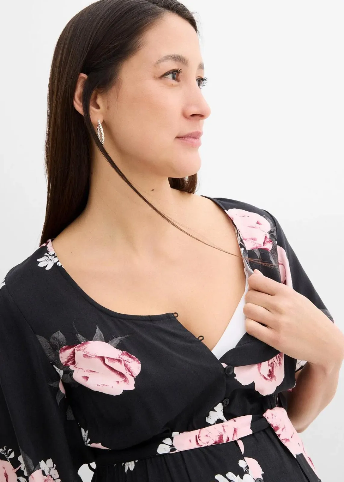 2-in-1 Umstands- und Stillkleid aus gewebter Viskose|bonprix Hot