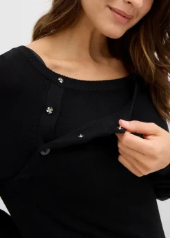 2-in-1 Umstands- und Stillpullover aus Feinstrick|bonprix Discount