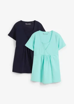 2-in-1 Umstands- und Stillshirts (2er Pack​)|bonprix New