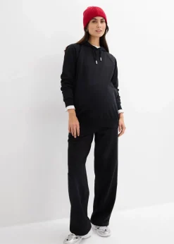 bonprix Bekleidung·Blazer|Nachhaltigere Materialien|2-in-1 Umstands- und Stillsweatshirt aus reiner Bio-Baumwolle schwarz