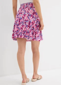 bonprix Bekleidung·Blazer|Umstandsmode|2-in-1 Umstandshosenrock aus Jersey fuchsiapink geblümt