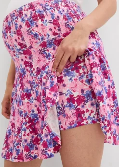 bonprix Bekleidung·Blazer|Umstandsmode|2-in-1 Umstandshosenrock aus Jersey fuchsiapink geblümt