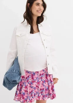 bonprix Bekleidung·Blazer|Umstandsmode|2-in-1 Umstandshosenrock aus Jersey fuchsiapink geblümt