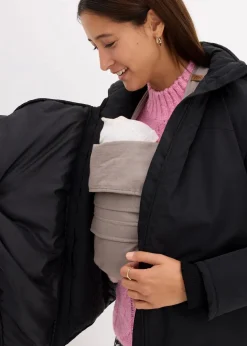 bonprix Bekleidung·Blazer|Umstandsmode|3-in-1 Umstandsjacke mit Trageeinsatz schwarz