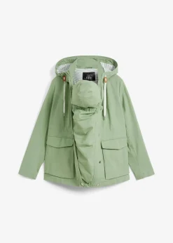 bonprix Bekleidung·Blazer|Umstandsmode|3-in-1 Umstandsjacke mit Trageeinsatz moosgrün/weiß