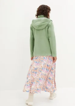 bonprix Bekleidung·Blazer|Umstandsmode|3-in-1 Umstandsjacke mit Trageeinsatz moosgrün/weiß