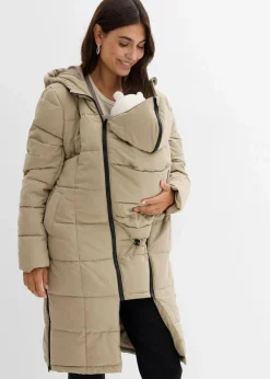 3-in-1 Umstandssteppmantel und Tragemantel mit recyceltem Polyester|bonprix Outlet