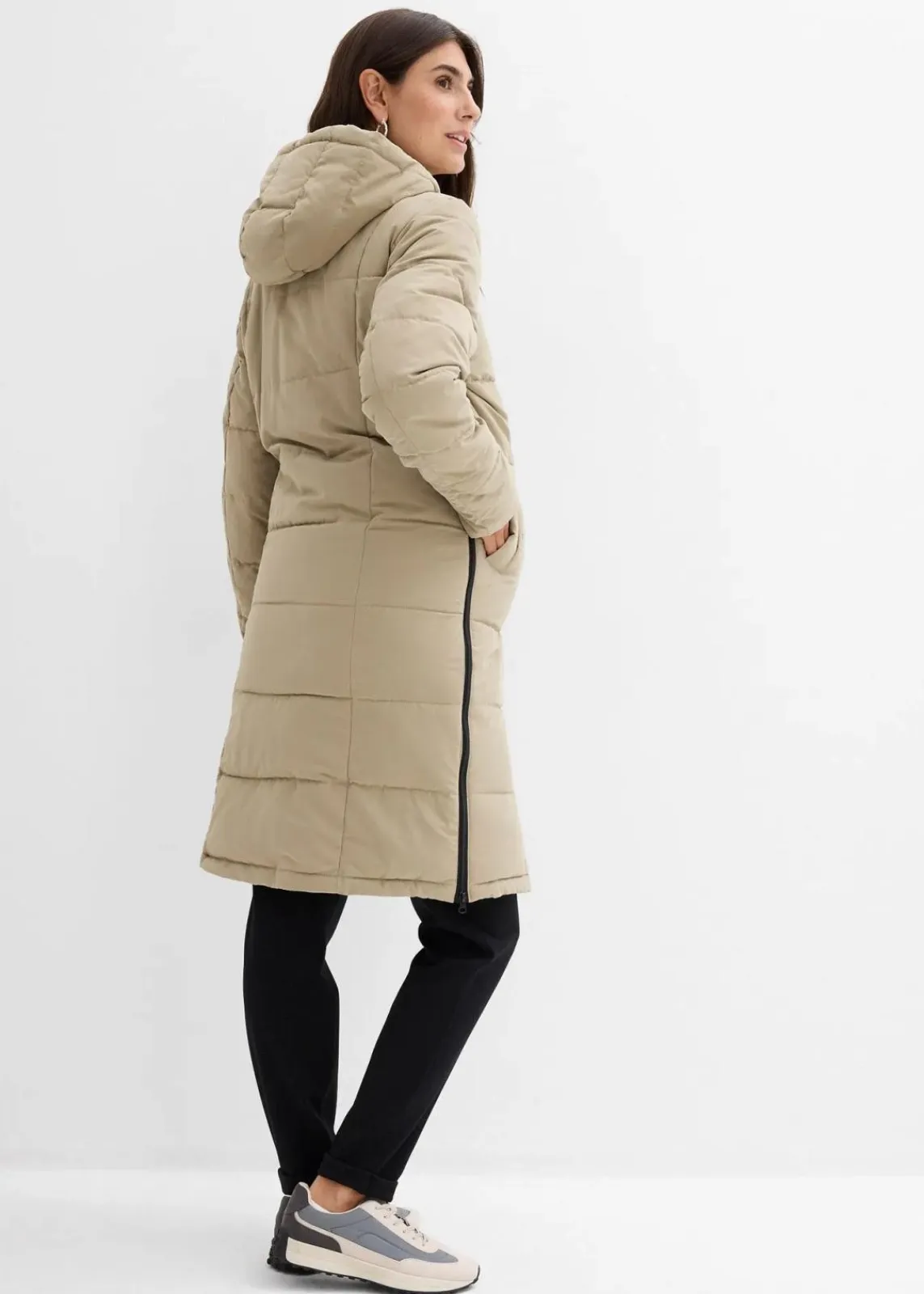 3-in-1 Umstandssteppmantel und Tragemantel mit recyceltem Polyester|bonprix Outlet