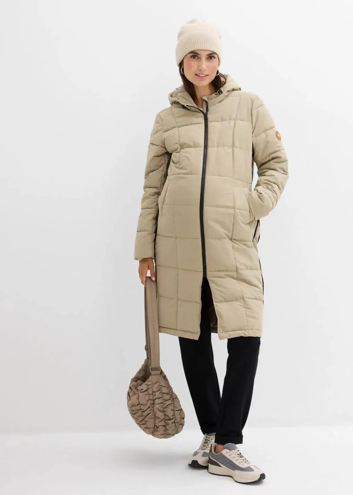 3-in-1 Umstandssteppmantel und Tragemantel mit recyceltem Polyester|bonprix Outlet