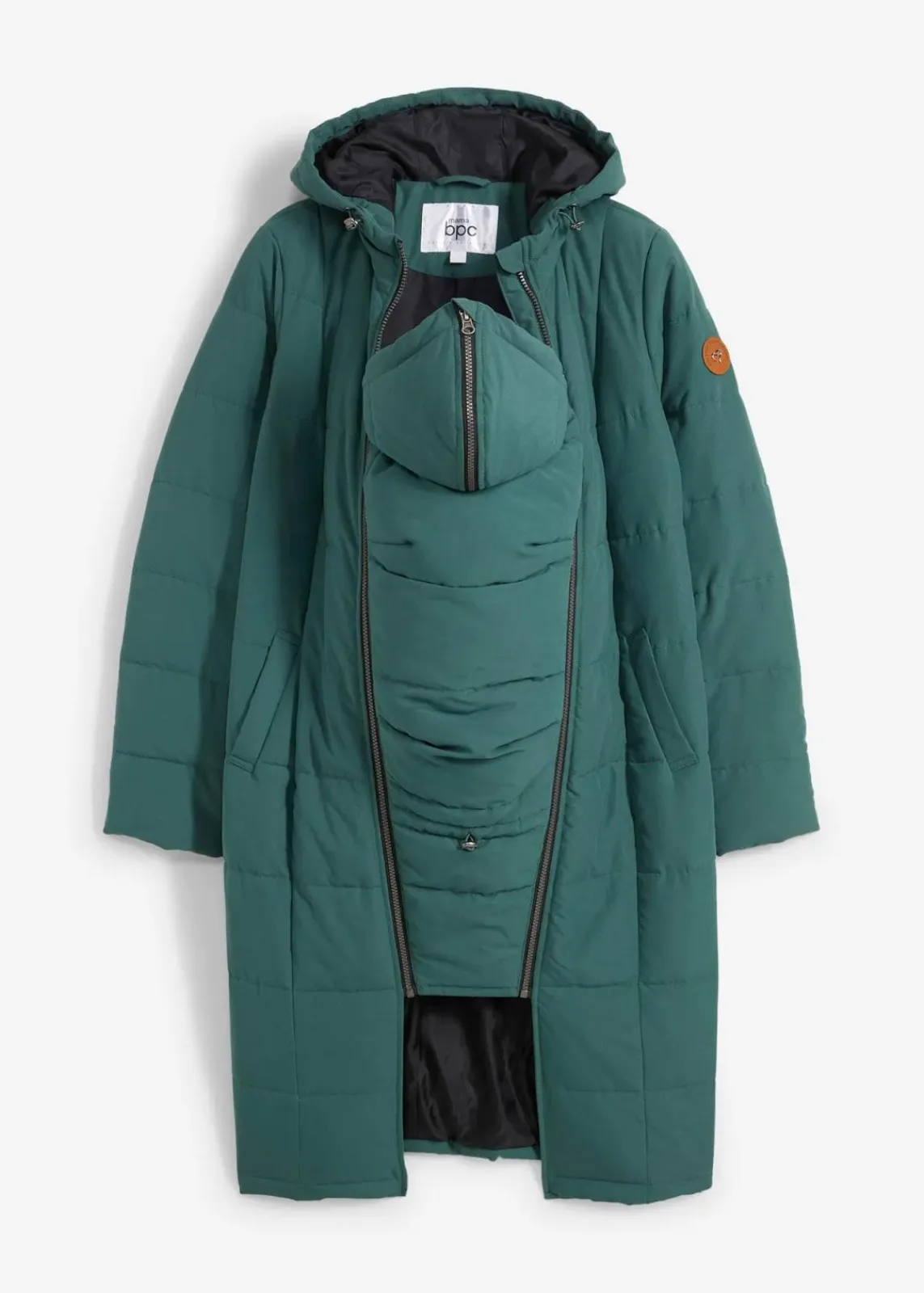 3-in-1 Umstandssteppmantel und Tragemantel mit recyceltem Polyester|bonprix Best