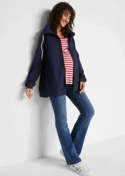 bonprix Bekleidung·Blazer|Umstandsmode|3-in-1 Umstands-Sweatjacke und Tragejacke dunkelblau