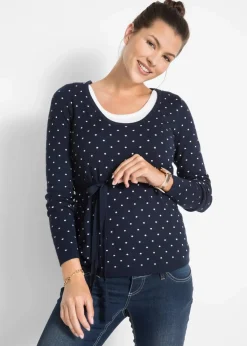 2-in-1 Umstands-und Stillpullover aus Feinstrick|bonprix