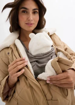 bonprix Bekleidung·Blazer|Umstandsmode|6-in-1 Umstands-und Tragejacke mit herausnehmbarer Weste mattcamel