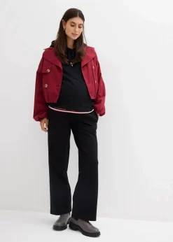 bonprix Bekleidung·Blazer|Umstandsmode|2-in-1 Umstandsweathose mit verstellbarem Bauchband schwarz